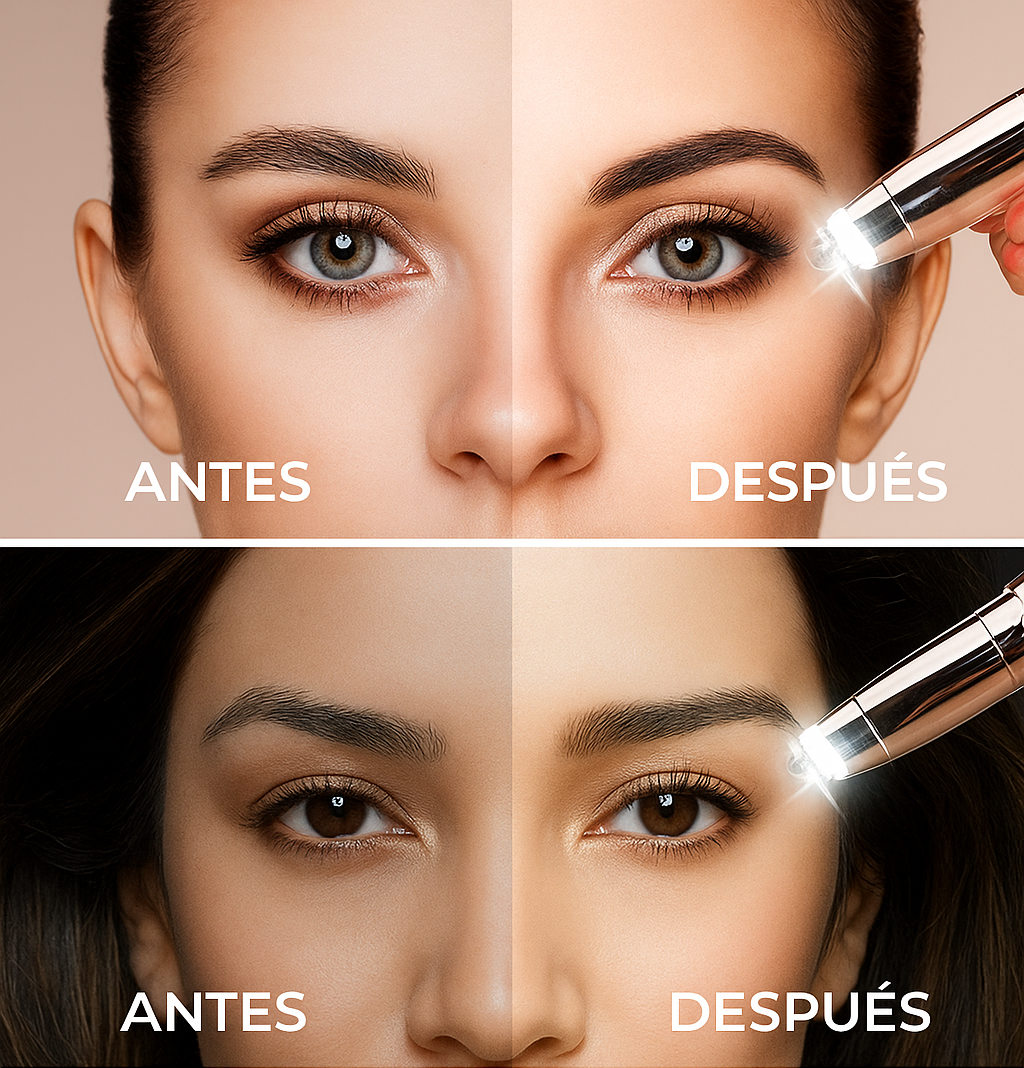 Depiladora facial de precisión indolora