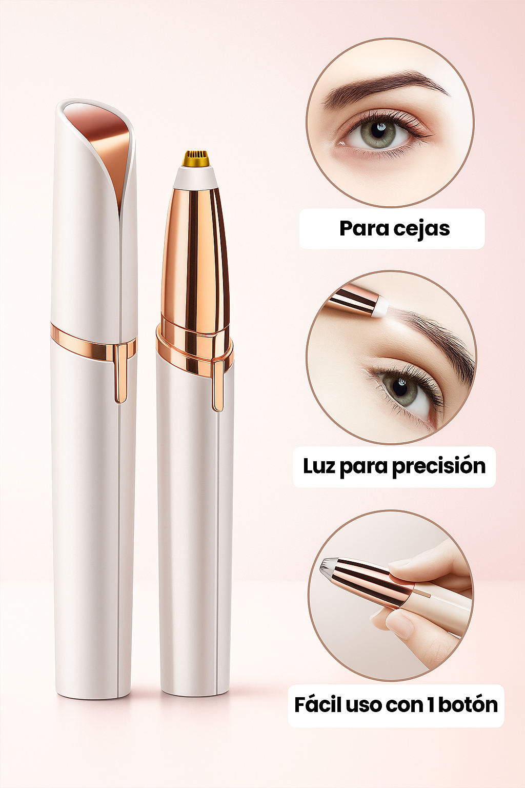 Depiladora facial de precisión indolora