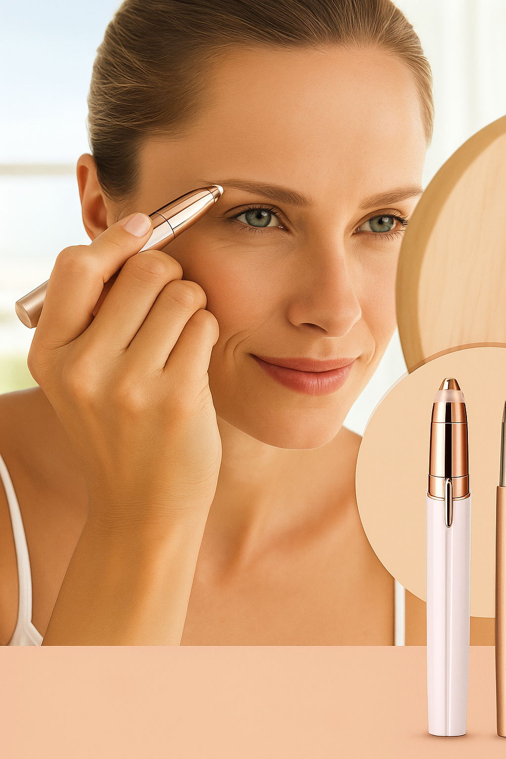 Depiladora facial de precisión indolora